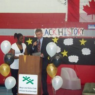 Councillor Ainslie at Boys and Girls Black History Month Celebration 2009
